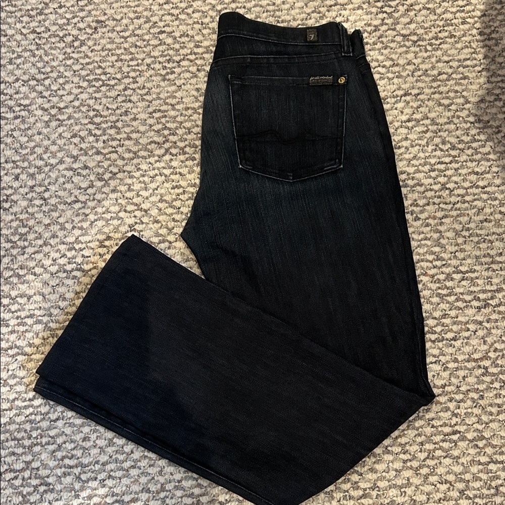 7 For All Mankind Women’s Midnight Indigo Boot Cut Jeans